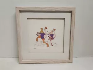 Lion King Engraved Etch Nala and Simba on Ostriches Disney 1994 w/ COA - Picture 1 of 12