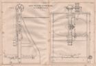 19C Engineering Drawing. Patent Self Acting Slotting Machine. Whitworth 1847
