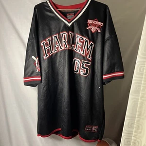 FUBU 1992 Jersey, Vintage Black HARLEM New York Fubu City Series Men's Size XXXL - Picture 1 of 8