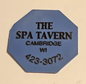 The Spa Tavern Cambridge, WI Plastic Good For Token (P-34) - Picture 1 of 2