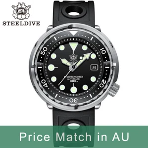 Steeldive SD1975, TUNA, NH35, AR Sapphire, Lume, Diving, Rubber, BNIB - Picture 1 of 10