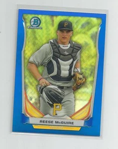 2014 Bowman Cromo REESE MCGUIRE Blu Rifrattore 176/399 - Foto 1 di 1