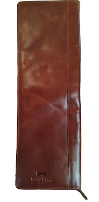 Beau галстуки Вермонт галстук / галстук-бабочка дорожный чехол держатель коньяк кожи 15 x 5,25 - Изображение 1 из 4