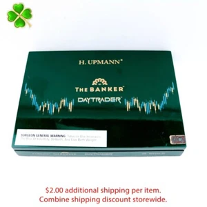 The Banker Daytrader Wal leere Holz Zigarrenkiste 10,75" x 7,5" x 1,5" - Bild 1 von 12