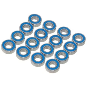 16Pcs Steel Ball Bearing Kit For 1/10 Tamiya WR02 Wild Willy 2 WT01 Chassis Part - Picture 1 of 7