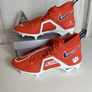 Nike Alpha Menace Pro 3 Clemson SMU Tigers Orange Football Cleats Men’s Size 13 - Picture 1 of 11
