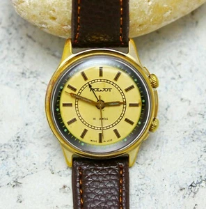 Reloj de pulsera Poljot para hombre con alarma 18 joyas URSS raro reparado por Master - Imagen 1 de 9