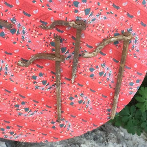 3 French antique shutter stoppers 1800s Forged hardware Holder Barn Door Iron - Picture 1 of 12