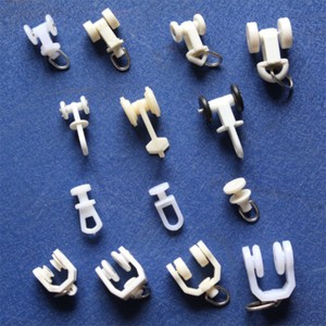 30 Packs of Curtain Track Gliders Pole Rail Tracking Part Rails Guide Hook Rings