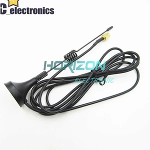 1/5PCS GSM GPRS Antenna 433Mhz 3dbi cable SMA male Magnetic base  Ham 1.5M RG174 - Picture 1 of 3