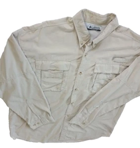 Columbia PFG Herren belüftetes Mesh Langarm Hemd mit Knopfleiste Größe 2XL beige - Bild 1 von 14