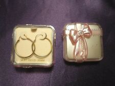 14 KT Gold 26MM Hoop Loop Earrings W/ "Present" Box Case