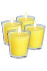 Deco Express Citronella Candles Lasts 30 Hours - Pack of 4