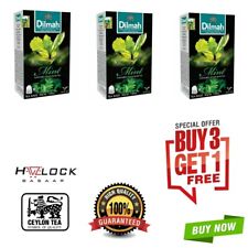 Dilmah Mint Flavored Ceylon Black Tea 100% Pure Organic high quality Tea 20 Bags