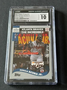 Topps Project 70 Ronald Acuna Jr #286 Marvel IRON MAN Homage CGC 10 Undefeated - Picture 1 of 4