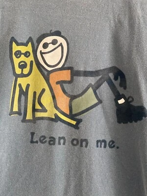 Top Life Is Good Azul LS Jake Rocket Apoyado en Me Espalda Gráfico Juvenil L 14-16 Foto 1 de 4