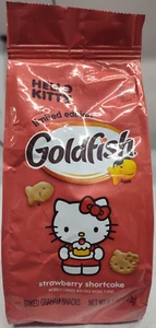 Hello Kitty Goldfish Limited Edition Strawberry Shortcake 6.1 Oz (BB: 05/24) - Picture 1 of 5