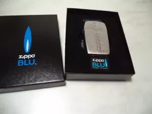 ZIPPO LIGHTER FEUERZEUG BLU ZIPPED A GAS BUTANO RICARICABILE NEW NUOVO - Bild 1 von 7
