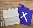 Large Cotton Canvas Xfinity Store Bags - 2 Large Bags - Reusable