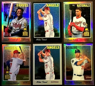 PiCk 2019 tOPPS hERITAGE 999 570 70 bLaCk SiLVeR PuRPLe ChROMe RefRaCtORs #2-500 - Image 1 of 4