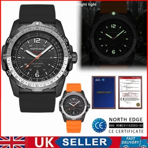 NORTH EDGE EVOQUE 2 Military Watch Waterproof 50M Men's Sport Solar Power UK. - Picture 1 of 15