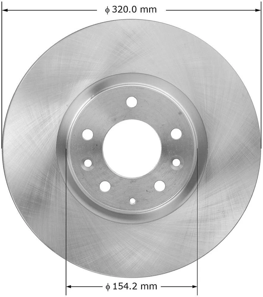 Rotor de freno de disco para Mazda 6 Bendix 2006-2007 Foto 1 de 3