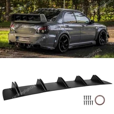 For Subaru Legacy Impreza 2000-21 Rear Diffuser Bumper Fins Spoiler Lip Splitter Foto 1 de 4