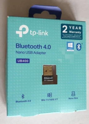 TP-Link UB400 Bluetooth 4.0 NANO USB Adapter (Win 8/8.1/10) for PC Computer - Image 1 of 2