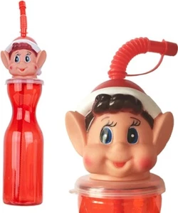 Elves Behavin' Badly 450ml Elf Drinking Bottle Kids Stocking Filler - Picture 1 of 1