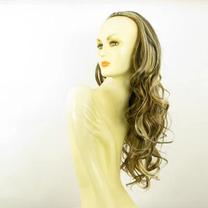 Demi-tête, demi-perruque 65cm  blond clair cuivré clair et chocolat 015 15613h4 - Picture 1 of 8