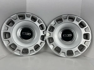 2012-2017 OEM FIAT 500 15” Wheel Cover Hub Center Cap 68078420AB | Set Of 2 - Picture 1 of 19