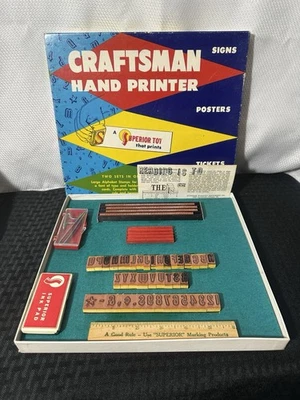Impresora de mano Craftsman de colección No. 4720 “Un juguete superior que imprime” - 2 juegos en uno Foto 1 de 4