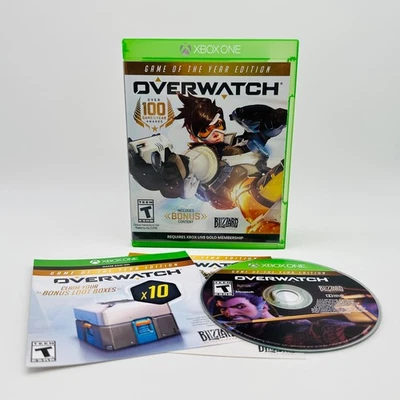 Overwatch Game of the Year Edition Xbox One  2016 Complete Goodies Code Tested - Image 1 of 3