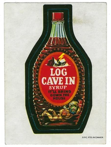 1973 OPC Wacky Packages 2nd Series 2 LOG CAVE-IN SYRUP tan back ex- - Picture 1 of 2