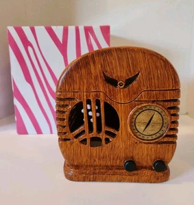 Pink Zebra Simmering Lights Retro Radio Accent Shade - Picture 1 of 11