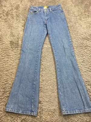 Pantalones de mezclilla azul asfalto para mujer 1 25x30 tiro medio Western acampanados corte bootcut de colección EE. UU. Foto 1 de 4