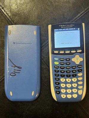 Texas Instruments TI-84 Plus C Silver Edition Graphing Calculator Blue #220 - Image 1 of 3