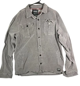 EZEKIEL Para hombres XXL Militar Gris Pana Camisa Botón Frontal Chaqueta Ligera - Imagen 1 de 3