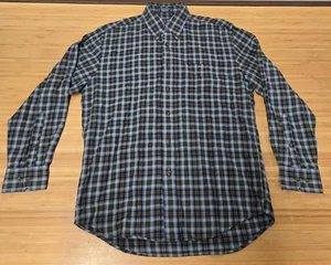 Camisa Pendleton Para Hombre Mediana Verde Azul Cuadros Tela Canterbury Merino Abotonada - Imagen 1 de 7