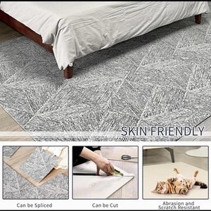 Paquete de 12 azulejos para alfombras pelar y pegar - autoadhesivos 15,75"x15,75" blanco y negro - Imagen 1 de 7