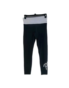 Victoria's Secret Pink Yoga Damen-Leggings schwarz/weiß Baumwollmischung Größe Large - Bild 1 von 9