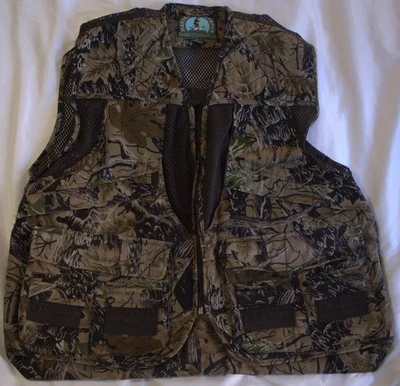 Master Sportsman Hunting Vest Mens Size XXL Camo Pockets Zip Mesh Game Pouch - Image 1 of 4