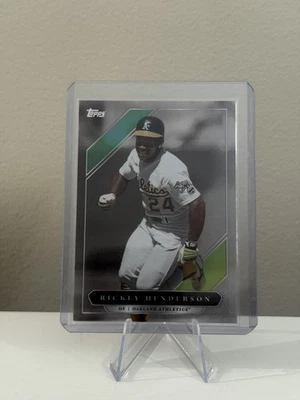 2021 Topps X Derek Jeter Rickey Henderson #15 HOF - Image 1 of 2