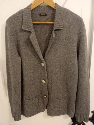 Cardigã feminino Basler cinza lã com botões de madrepérola 14 - Imagem 1 de 4
