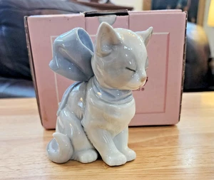 Vintage Lladro Nao 1348 Desep Cumplido Kitty Present with Box made in Spain - Picture 1 of 13