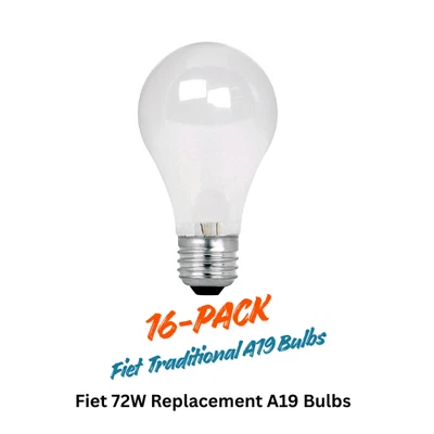 Feit Electric A19 72w Medium Base  Frosted 16-pk - Image 1 of 4