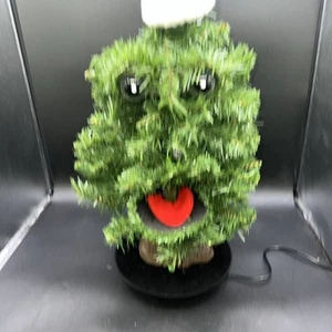 Árbol de Navidad animado de abeto Douglas cantando bailarín vintage 18" - Imagen 1 de 3
