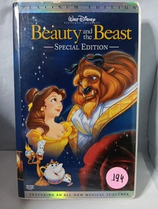 Walt Disney Beauty And The Beast Special Edition VHS Platinum Edition Movie Tape - Picture 1 of 3