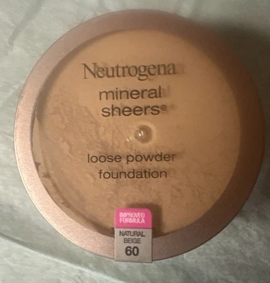 Neutrogena Mineral Sheers Powder Foundation, Natural Beige 60,.19 oz.. - Image 1 of 3