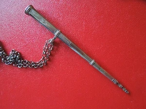 J6818 ANTIKES HOLLÄNDISCHES 833 SILBER Nadeletui SCHEIDE SELTENE ART siehe Beschreibung - Bild 1 von 12